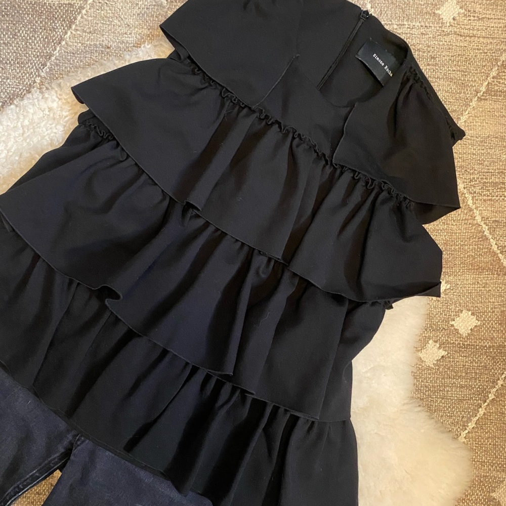 Simone Rocha ponte ruffle top